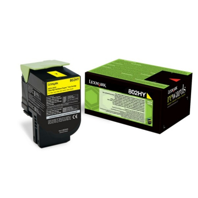 Lexmark 80C2HYE sárga (yellow) eredeti toner