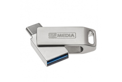 MyMedia MyDual USB 3.2 Gen 1, 16GB, 69268, stříbrný, 69268, USB A / USB C, s otočnou krytkou