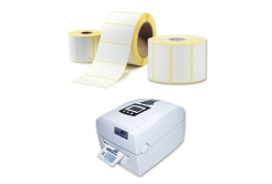 Öntapadós címkék eltávolíthatóak 70x35 mm, 1000db, thermo, tekercsek