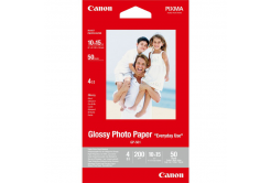 Canon Glossy Photo Paper, fotópapírok, fényes, GP-501, fehér, 10x15cm, 4x6", 200 g/m2, 50 db, 0775B081, inkoustový