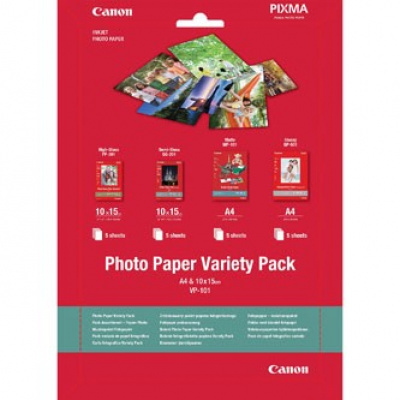 Canon Photo Paper Variety Pack VP-101 0775B079, 20db, fehér, fotópapír