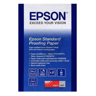 Epson S045006 Standard Proofing Paper, fotópapírok, polomatt, fehér, A2, 205 g/m2, 50 db, S045006, in