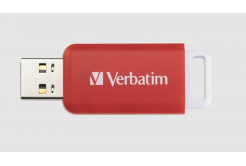 VERBATIM Flash Disk 16GB DataBar USB 2.0 Drive, piros