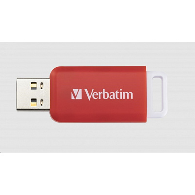 VERBATIM Flash Disk 16GB DataBar USB 2.0 Drive, piros