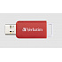 VERBATIM Flash Disk 16GB DataBar USB 2.0 Drive, piros