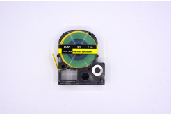 Epson LK-4YBA5 / SU5Y, 5mm x 2,5m, fekete nyomtatás / sárga alapon, zsugorodó kompatibilis szalag