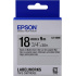 Epson LabelWorks LK-5SBE C53S655013 18mm x 9m, fekete nyomtatás / matt ezüst alapon, matt, eredeti szalag