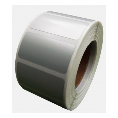 Öntapadós PP (polipropilén) címkék, 50x30mm, 1000db, a TTR, ezüst, tekercs