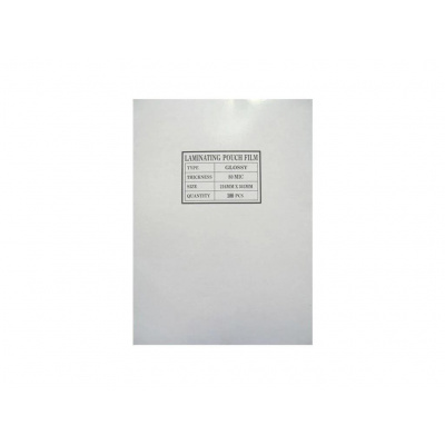 Laminálófólia, A4, 80 mikron, antisztatikus, 100 db