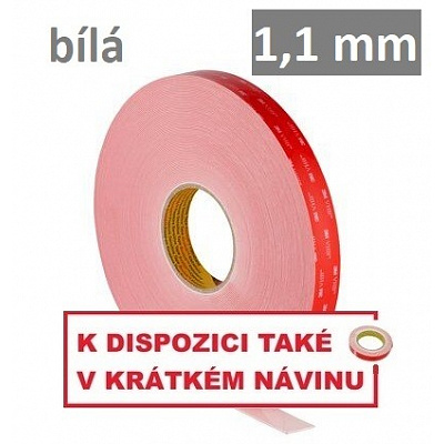 3M VHB™ LSE-110WF Oboustranně silně lepicí páska na LSE plasty, tl. 1,1 mm 12 mm x 33 m