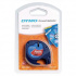 Dymo LetraTag 59424, S0721580 / 91203, S0721630, 12mm x 4m, fekete nyomtatás/piros alapon, eredeti szalag