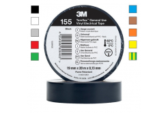 3M Temflex 155 Elektroizolační páska, tl. 0,13 mm, 19 mm x 20 m 19 mm x 20 m modrá/blue