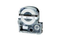 Epson LK-ST12KW, 12mm x 9m, fekete nyomtatás / átlátszó alapon, utángyártott szalag