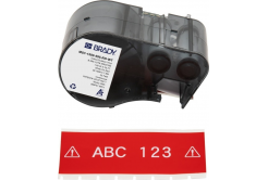 Brady M5C-1500-595-RD-WT / 170943, 38.10 mm x 7.62 m, vinil, fehér nyomtatás / piros alapon