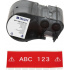 Brady M5C-1500-595-RD-WT / 170943, 38.10 mm x 7.62 m, vinil, fehér nyomtatás / piros alapon