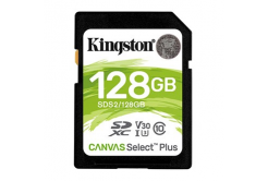 Kingston memóriakártya Canvas Select Plus, 128GB, SDXC, SDC2/128GB, UHS-I U3 (Class 10), A1