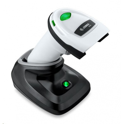 Zebra vonalkódolvasó DS2278-SR USB KIT 2D white DS2278-SR6U2100PRW, USB (HID) kábel, (prezentációs állvány)