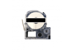 Epson LK-6BWV, 24mm x 9m, fekete nyomtatás / fehér alapon, kompatibilis szalag