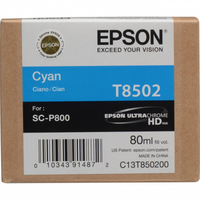 Epson T8502 C13T850200 cián (cyan) eredeti tintapatron