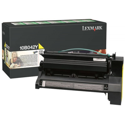 Lexmark 10B042Y sárga (yellow) eredeti toner