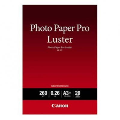 Canon Paper Pro Luster Photo 6211B008, 260 g/m2, A3+, fényes, tintasugaras, fehér, fotópapír