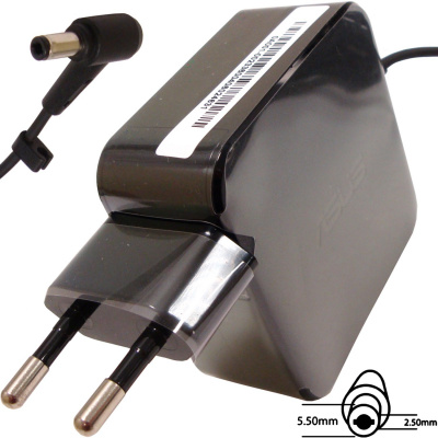 Asus eredeti adapter 45W19V 2P BLK EU csatlakozóval