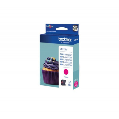 Brother LC-123M bíborvörös (magenta) eredeti tintapatron