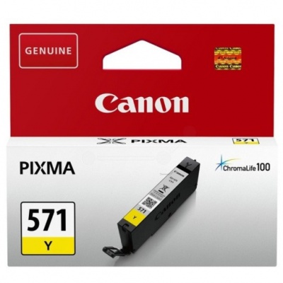 Canon CLI-571Y sárga (yellow) eredeti tintapatron