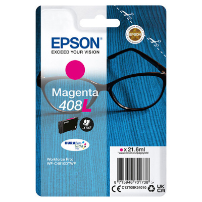 Epson 408L C13T09K34010 bíborvörös (magenta) eredeti tintapatron