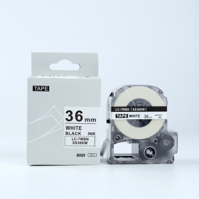 Epson LTS36KW, 36mm x 5m, fekete nyomtatás / fehér alapon, utángyártott szalag