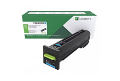 Lexmark 72K2XCE cián (cyan) eredeti toner