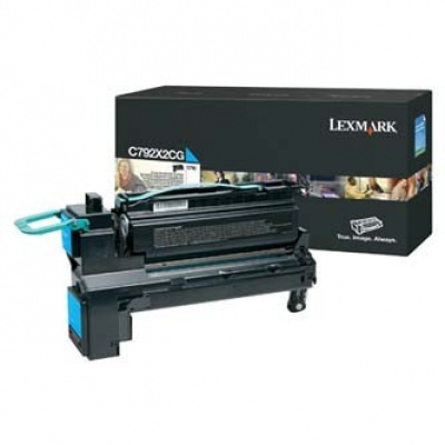 Lexmark C792X2CG cián (cyan) eredeti toner