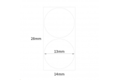 Niimbot címkék R A2A08061801, 14x28mm 220db WhiteRound B a D11 és D110 esetében