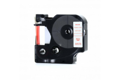 Dymo 53715, 24mm x 7m piros nyomtatás / fehér alapon, kompatibilis szalag 