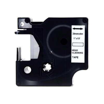 Dymo 5379C, 24mm x 4m, fekete nyomtatás / fehér alapon, tisztítás, utángyártott szalag