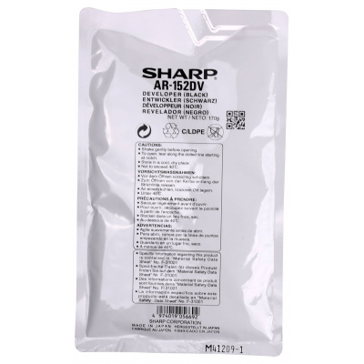 Sharp AR-208DV fekete (black) eredeti developer
