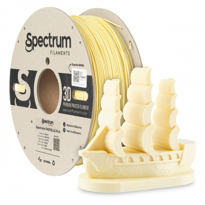 Spectrum 80729 3D filament, pastello PLA, 1,75mm, 1000g, Sárga (Lemon cream)