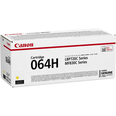 Canon 064HY 4936C002 sárga (yellow) eredeti toner