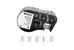 Brady M4-125-075-342 / 170721, 19.05 mm x 5.97 mm, Polyolefin, fekete nyomtatás / fehér alapon