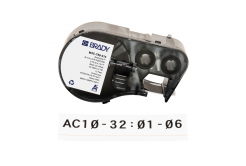 Brady M4C-750-414 / 170729, 19.05 mm x 3.66 m, poliészter, fekete nyomtatás / fehér alapon