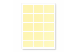 Öntapadó címkék 60 x 60 mm, 12 címkék, A4, 20 ív, sárga