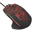 E-blue Mazer Pro egér, 2500 DPI, optikai, 6 gombos, vezetékes USB, fekete-piros, gamer