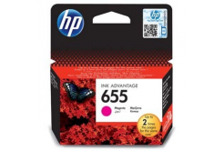 HP 655 CZ111AE purpurová (magenta) originální cartridge, po expiraci
