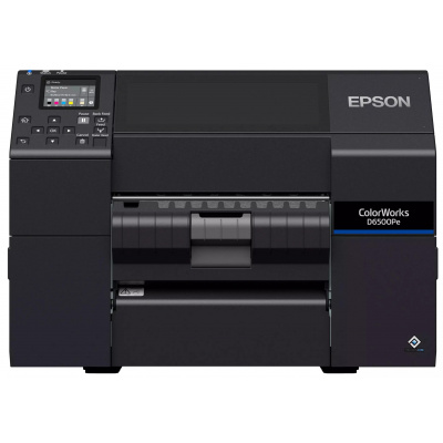 Epson ColorWorks D6500 (Pe) C31CL91202, színes címkenyomtató, peeler, disp., USB, Ethernet, black