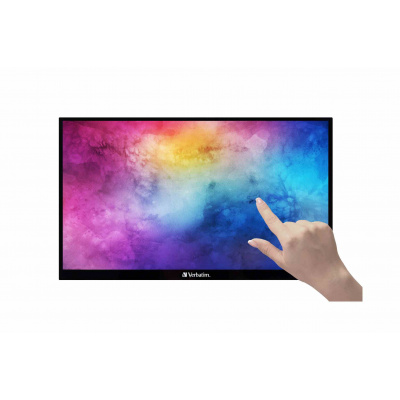 Verbatim PMT-15 Portable Touchscreen Monitor 15.6" Full HD 1080p Metal Housing Hordozható érintőképernyős monitor