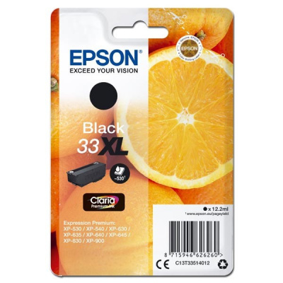 Epson T33XL C13T33514012 fekete (black) eredeti tintapatron