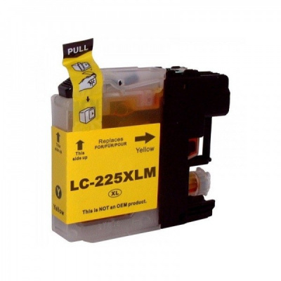 Brother LC-225XL sárga (yellow) kompatibilis tintapatron