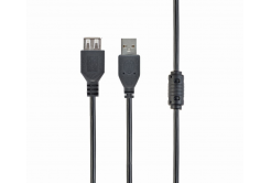 Kábel CABLEXPERT CCF-USB2-AMAF-10 USB A-A 3m 2.0 HQ hosszabbító ferritmaggal
