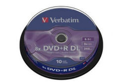 VERBATIM DVD+R(10-pack) Double layer/8x/8.5GB/spindle