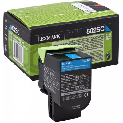 Lexmark 80C2SC0 cián (cyan) eredeti toner
